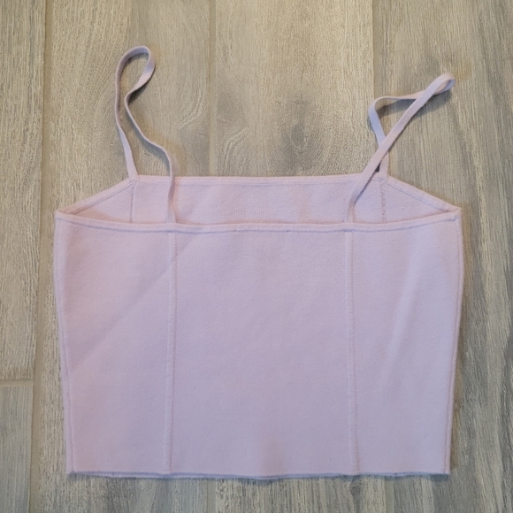 Express lavender corset style crop top, size small - Picture 3 of 4